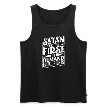 Sorcière Occulte Gothique Sombre Satanique Impie - Débardeur bio Premium Homme - noir - Devant - Michal (187cm)