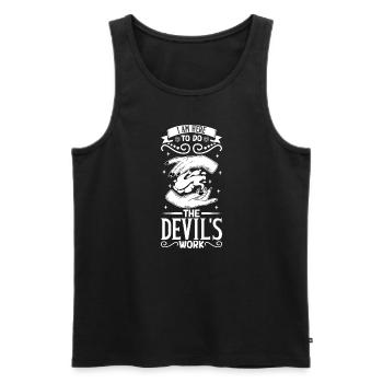 Hexe Okkult Gothic Dunkel Satanisch Unheilige - Männer Premium Bio Tank Top - Schwarz - Vorne - Michal (187cm)