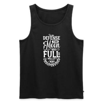 Hexe Okkult Gothic Dunkel Satanisch Unheilige - Männer Premium Bio Tank Top - Schwarz - Vorne - Michal (187cm)