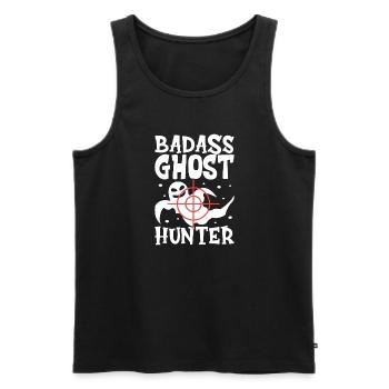 Paranormal Forschungshalloween Ghost Hunter - Männer Premium Bio Tank Top - Schwarz - Vorne - Michal (187cm)