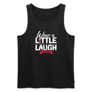 Wine making Wine Maker Wine Lover Wine Fan - Männer Premium Bio Tank Top - Schwarz - Vorne - AI Model Male 178 light (178cm)