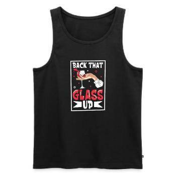 Wine making Wine Maker Wine Lover Wine Fan - Männer Premium Bio Tank Top - Schwarz - Vorne - AI Model Male 178 light (178cm)