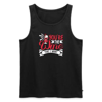 Wine making Wine Maker Wine Lover Wine Fan - Männer Premium Bio Tank Top - Schwarz - Vorne - AI Model Male 178 light (178cm)