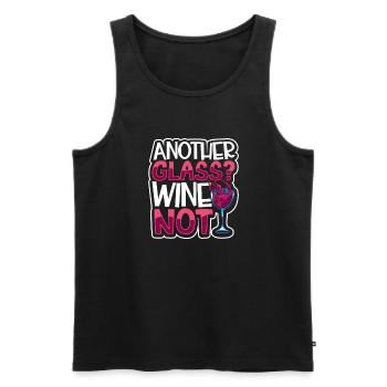 Wine making Wine Maker Wine Lover Wine Fan - Männer Premium Bio Tank Top - Schwarz - Vorne - AI Model Male 178 light (178cm)
