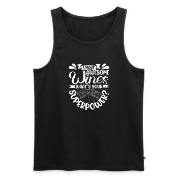 Wine making Wine Maker Wine Lover Wine Fan - Männer Premium Bio Tank Top - Schwarz - Vorne - AI Model Male 178 light (178cm)