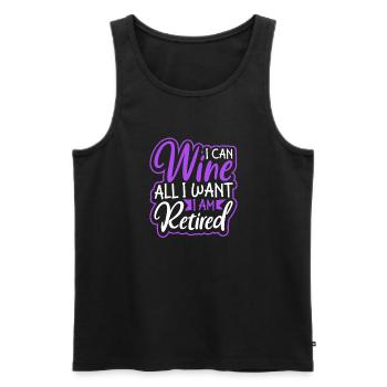 Wine making Wine Maker Wine Lover Wine Fan - Männer Premium Bio Tank Top - Schwarz - Vorne - AI Model Male 178 light (178cm)