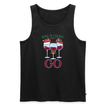 Wine making Wine Maker Wine Lover Wine Fan - Männer Premium Bio Tank Top - Schwarz - Vorne - AI Model Male 178 light (178cm)