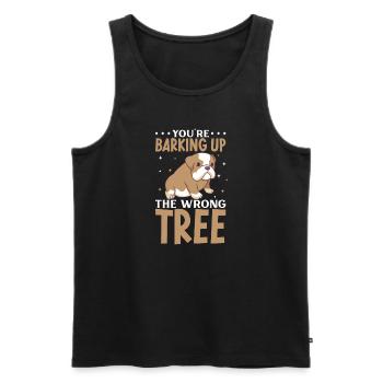 french bulldog english bulldog dog lover bulldog - Männer Premium Bio Tank Top - Schwarz - Vorne - AI Model Male 178 light (178cm)