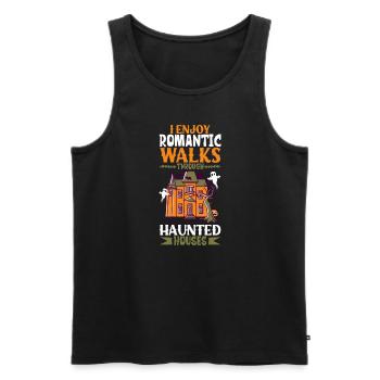Paranormal Research Halloween Ghost Hunter - Men's Premium Organic Tank Top - black - Front - AI Model Male 178 light (178cm)