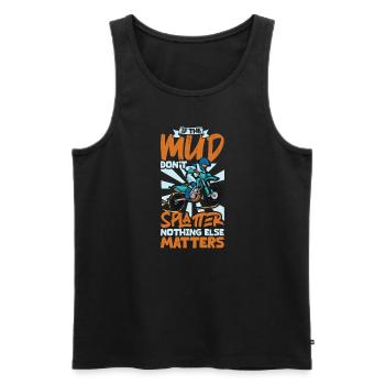 Dirt Bike Dirt Bike Riding Motocross Dirt Biking - Men's Premium Organic Tank Top - black - Front - Michal (187cm)