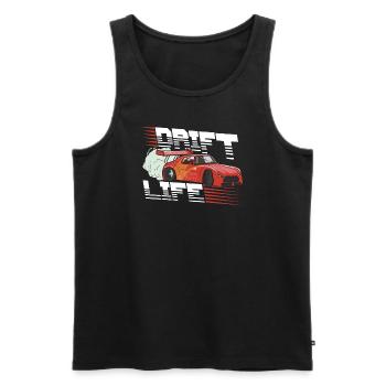 Car Drifting Racing Racing Car Motorsport - Men's Premium Organic Tank Top - black - Front - AI Model Male 178 light (178cm)