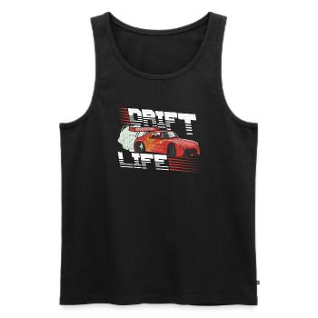 Car Drifting Racing Racing Car Motorsport - Men's Premium Organic Tank Top - black - Front - AI Model Male 178 light (178cm)
