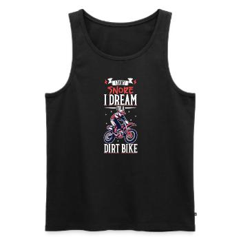 Dirt Bike Dirt Bike Riding Motocross Dirt Biking - Débardeur bio Premium Homme - noir - Devant - AI Model Male 178 light (178cm)