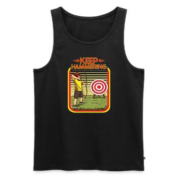 Archery Bow and arrow Target shooting - Men's Premium Organic Tank Top - black - Front - Michal (187cm)