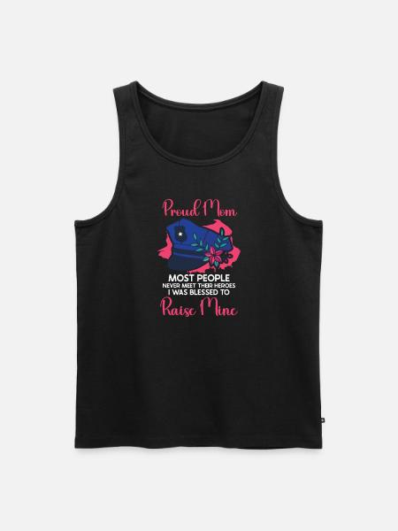 Police Cop Officer Police Office - Men's Premium Organic Tank Top - black
