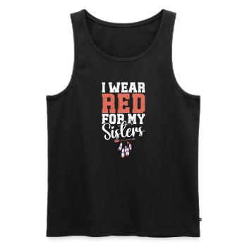 Indian Aborigines History of the Indigenous People - Men's Premium Organic Tank Top - black - Front - Michal (187cm)