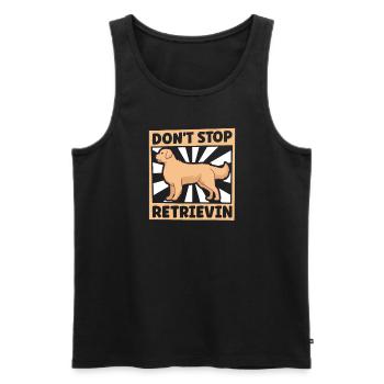 Golden Retriever Mom Dog Puppie Dog Sitter - Männer Premium Bio Tank Top - Schwarz - Vorne - Michal (187cm)