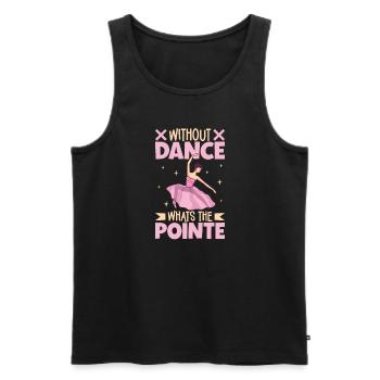 Ballet Ballerine Danse Danseuse Danse Ballet Cadeau - Débardeur bio Premium Homme - noir - Devant - Michal (187cm)
