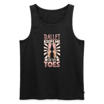 Ballet Ballerina Dance Dancer Dancing Ballet Gift - Männer Premium Bio Tank Top - Schwarz - Vorne - Michal (187cm)