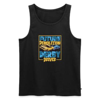 Demo Derby Demolition Derby Demolition Derby - Men's Premium Organic Tank Top - black - Front - AI Model Male 178 light (178cm)