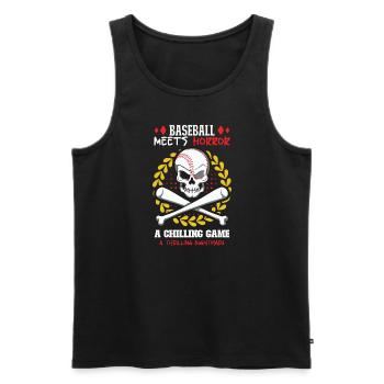 Baseball Cards Baseball Player Baseball Fan Gift - Männer Premium Bio Tank Top - Schwarz - Vorne - Michal (187cm)