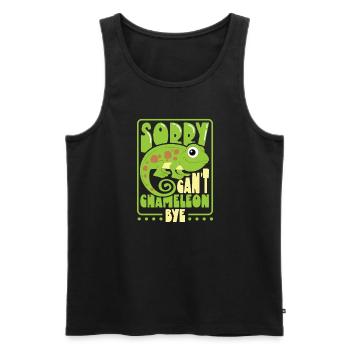 Chameleon Reptile Owner Lizard Reptile Pet - Männer Premium Bio Tank Top - Schwarz - Vorne - AI Model Male 178 light (178cm)