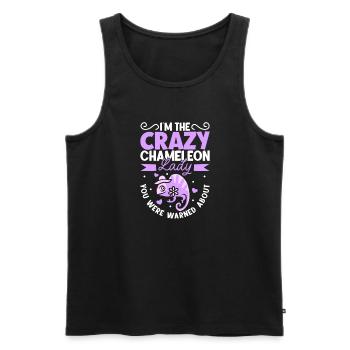 Chameleon Reptile Owner Lizard Reptile Pet - Männer Premium Bio Tank Top - Schwarz - Vorne - AI Model Male 178 light (178cm)