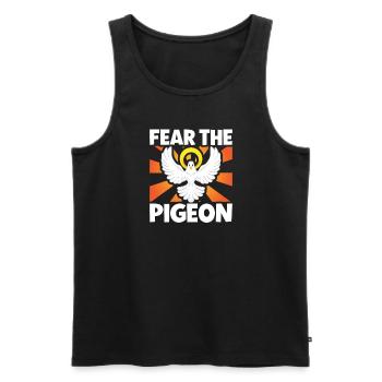 Pigeon Pigeon Racing Colombophile Pigeonnier Gardien de pigeons - Débardeur bio Premium Homme - noir - Devant - Michal (187cm)