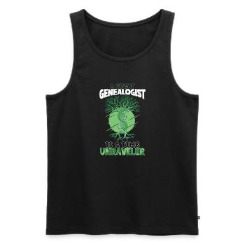 Arbre généalogique Historien de la famille Généalogie Généalogiste - Débardeur bio Premium Homme - noir - Devant - Michal (187cm)