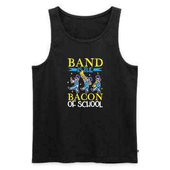 Musique de répétition de l’école clarinettiste de fanfare - Débardeur bio Premium Homme - noir - Devant - Michal (187cm)