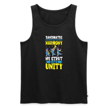 Marching Band Clarinetist School Probenmusik - Männer Premium Bio Tank Top - Schwarz - Vorne - Michal (187cm)