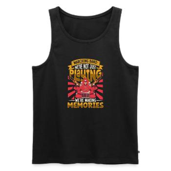 Marching Band Clarinetist School Probenmusik - Männer Premium Bio Tank Top - Schwarz - Vorne - Michal (187cm)