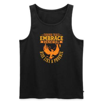 Phoenix Bird Mythical Creatures - Men's Premium Organic Tank Top - black - Front - Michal (187cm)