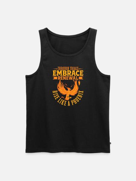 Phoenix Bird Mythical Creatures - Men's Premium Organic Tank Top - black