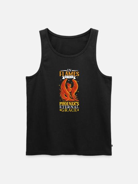 Phoenix Bird Mythical Creatures - Men's Premium Organic Tank Top - black