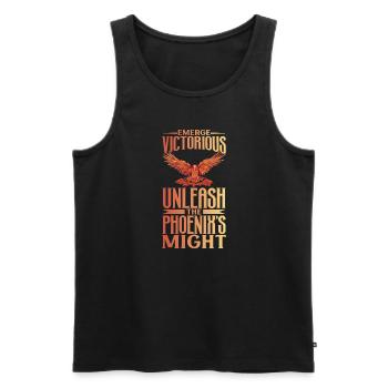 Phoenix Bird Mythical Creatures - Men's Premium Organic Tank Top - black - Front - Michal (187cm)
