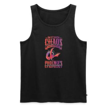 Phoenix Bird Mythical Creatures - Men's Premium Organic Tank Top - black - Front - Michal (187cm)