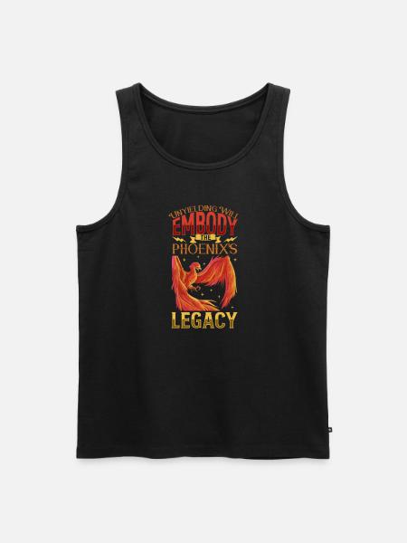 Phoenix Bird Mythical Creatures - Men's Premium Organic Tank Top - black