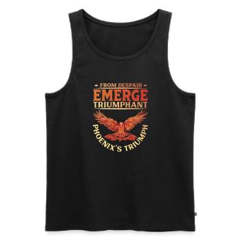 Phoenix Bird Mythical Creatures - Men's Premium Organic Tank Top - black - Front - Michal (187cm)