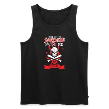 Baseball Cards Baseball Player Baseball Fan Gift - Männer Premium Bio Tank Top - Schwarz - Vorne - Michal (187cm)