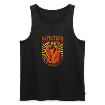 Phoenix Bird Mythical Creatures - Men's Premium Organic Tank Top - black - Front - Michal (187cm)