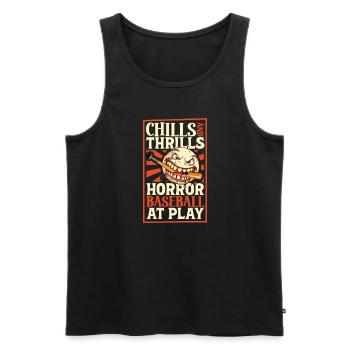 Baseball Cards Baseball Player Baseball Fan Gift - Männer Premium Bio Tank Top - Schwarz - Vorne - Michal (187cm)