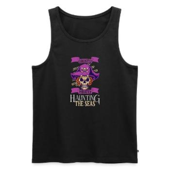 Horror Pirate Pirate Ship Pirate Captain Horror - Men's Premium Organic Tank Top - black - Front - AI Model Male 178 light (178cm)