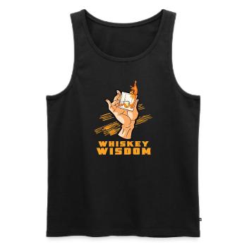 Whiskey-liebhaber Cheers Whiskey-bar Reiches Aroma - Männer Premium Bio Tank Top - Schwarz - Vorne - AI Model Male 178 light (178cm)