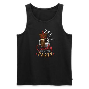 Astronaut Astronomie Sonnensystem Weltraum Kinder - Männer Premium Bio Tank Top - Schwarz - Vorne - AI Model Male 178 light (178cm)