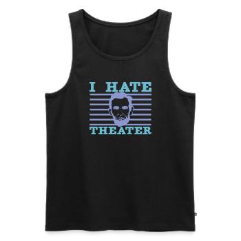 Abraham Lincoln Theater Theatre US History - Men's Premium Organic Tank Top - black - Front - AI Model Male 178 light (178cm)