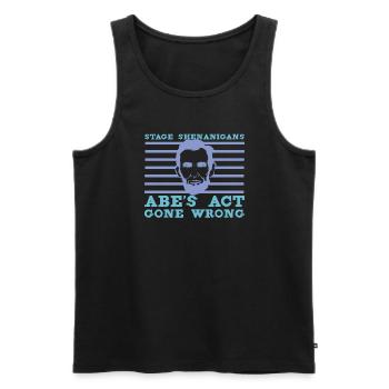 Abraham Lincoln Theater Theatre US History - Men's Premium Organic Tank Top - black - Front - AI Model Male 178 light (178cm)