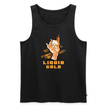 Whiskey-liebhaber Cheers Whiskey-bar Reiches Aroma - Männer Premium Bio Tank Top - Schwarz - Vorne - AI Model Male 178 light (178cm)