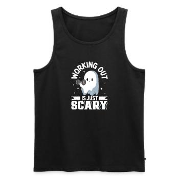Bodybuilding Powerlifting Gewichtheben Fitness - Männer Premium Bio Tank Top - Schwarz - Vorne - AI Model Male 178 light (178cm)