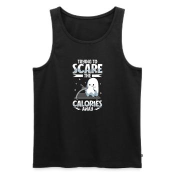 Bodybuilding Powerlifting Gewichtheben Fitness - Männer Premium Bio Tank Top - Schwarz - Vorne - AI Model Male 178 light (178cm)